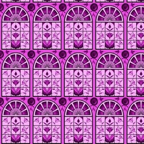 Stained Glass Windows in Purple