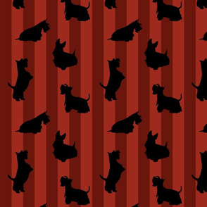 Black Scotties and Red Stripes