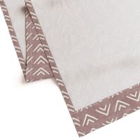 mud cloth triangles - boho - farmhouse - mauve - LAD19