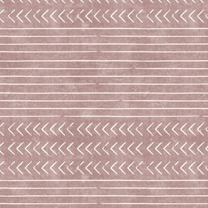 arrow stripes - cream on mauve - mud cloth modern trendy farmhouse - LAD19