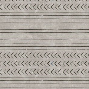 arrow stripes - dark olive on stone - mud cloth modern trendy farmhouse - LAD19