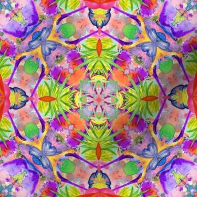 kaleidoscope mandala 70 jewels tones 16 TER PSMGE