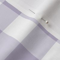 1.5" Light Purple Gingham: Medium Lavender Gingham Check, Buffalo Plaid