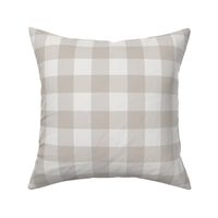 1.5" Warm Gray Gingham: Warm Grey Gingham Check , Medium  Check, Buffalo Plaid 