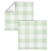 3" Gingham: Soft Green Buffalo Check, Buffalo Plaid