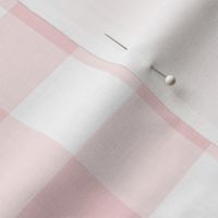 1.5" Millennial Pink Gingham Check:  Medium Pink Buffalo Check, Buffalo Plaid