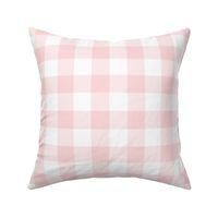 1.5" Millennial Pink Gingham Check:  Medium Pink Buffalo Check, Buffalo Plaid