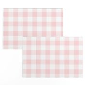 1.5" Millennial Pink Gingham Check:  Medium Pink Buffalo Check, Buffalo Plaid