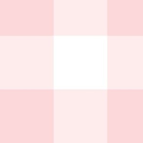 3" Millennial Pink Gingham Check: Large Pink Buffalo Check, Buffalo Plaid