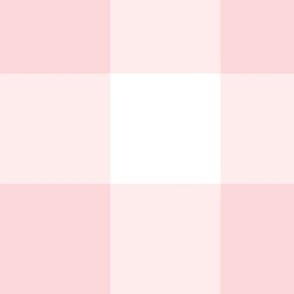 Millennial Pink Gingham: Large Pink Check - 3 Inch Check 