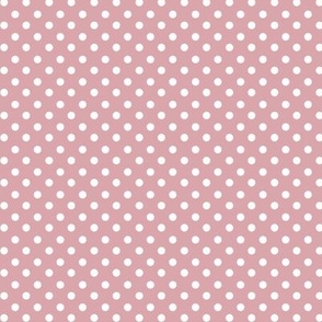 Dusty Rose Pink Pindot