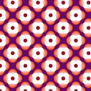 groovy 1970's flower abstract 