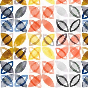 Watercolor Pattern - Trendy colors (Small Version) 