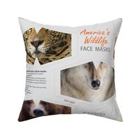 Animal Face Masks Wildlife of America Bears Wolf Cougar Mountain Lion Jaguar