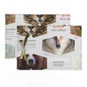 Animal Face Masks Wildlife of America Bears Wolf Cougar Mountain Lion Jaguar