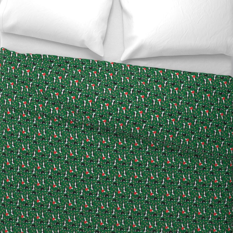 X-small scale • Christmas Border Collie green 