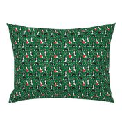X-small scale • Christmas Border Collie green 