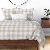 Warm Gray Gingham: Large Warm Grey Check - 3 Inch Check