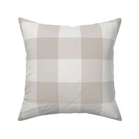 Warm Gray Gingham: Large Warm Grey Check - 3 Inch Check