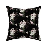 XSmall Moody Floral dark roses subdued