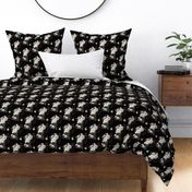 XSmall Moody Floral dark roses subdued