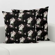 XSmall Moody Floral dark roses subdued