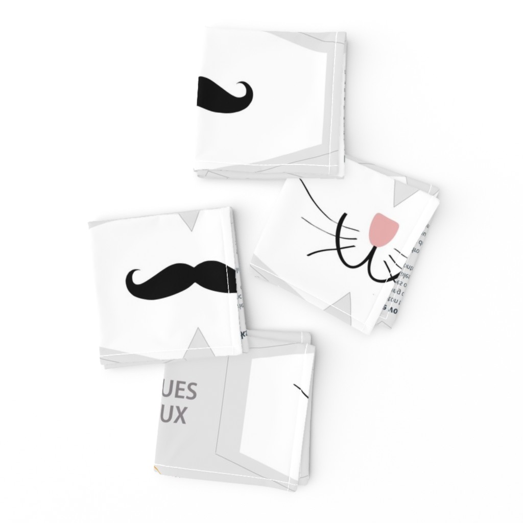 Fun face masks with lips mustache cat and dog snouts