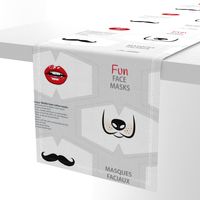 Fun face masks with lips mustache cat and dog snouts