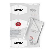 Fun face masks with lips mustache cat and dog snouts