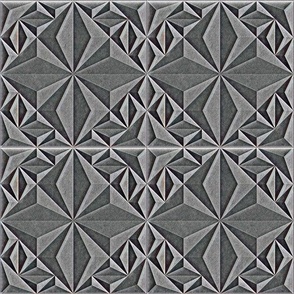 PAINTERLY TILES - GREY TEXTURED CUBISM
