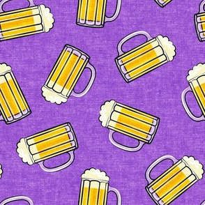 Mug of beer - purple - LAD19