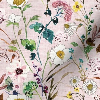 Verdure Wildflowers (blush/pink) MED 