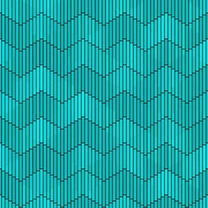 Turquoise Geometric Deco