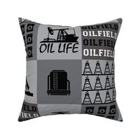Oilfield patchwork 6  inch squares