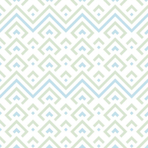 Geometric blue and green_091