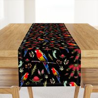 Australiana Rosella Garden - black, large 