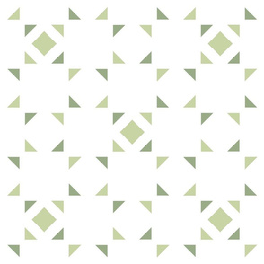 Geometric green and white_098