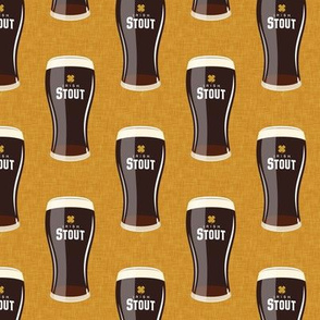Irish stout - dark beer on gold - LAD19
