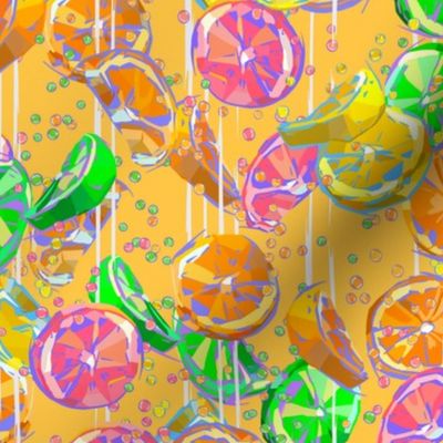 Pop Art Yellow Citrus Fizz | Small