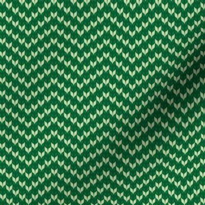 knit chevron green (small scale) 