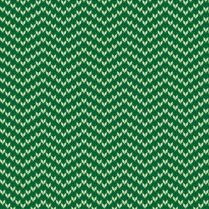 knit chevron green (large scale) 