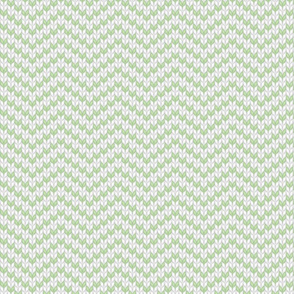 knit chevron light green (large scale) 