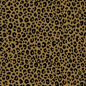 Gold Black - Leopard small
