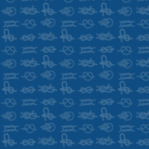 Sea Knots on blue