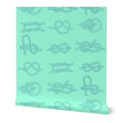 Sea Knots on biscay green