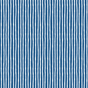 White Stripes on blue