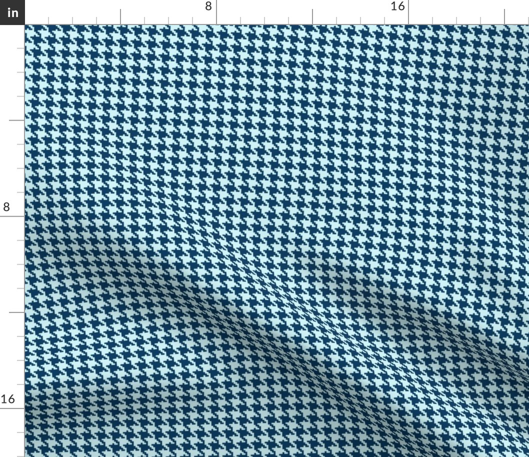 blue houndstooth