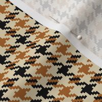 houndstooth beige and brown