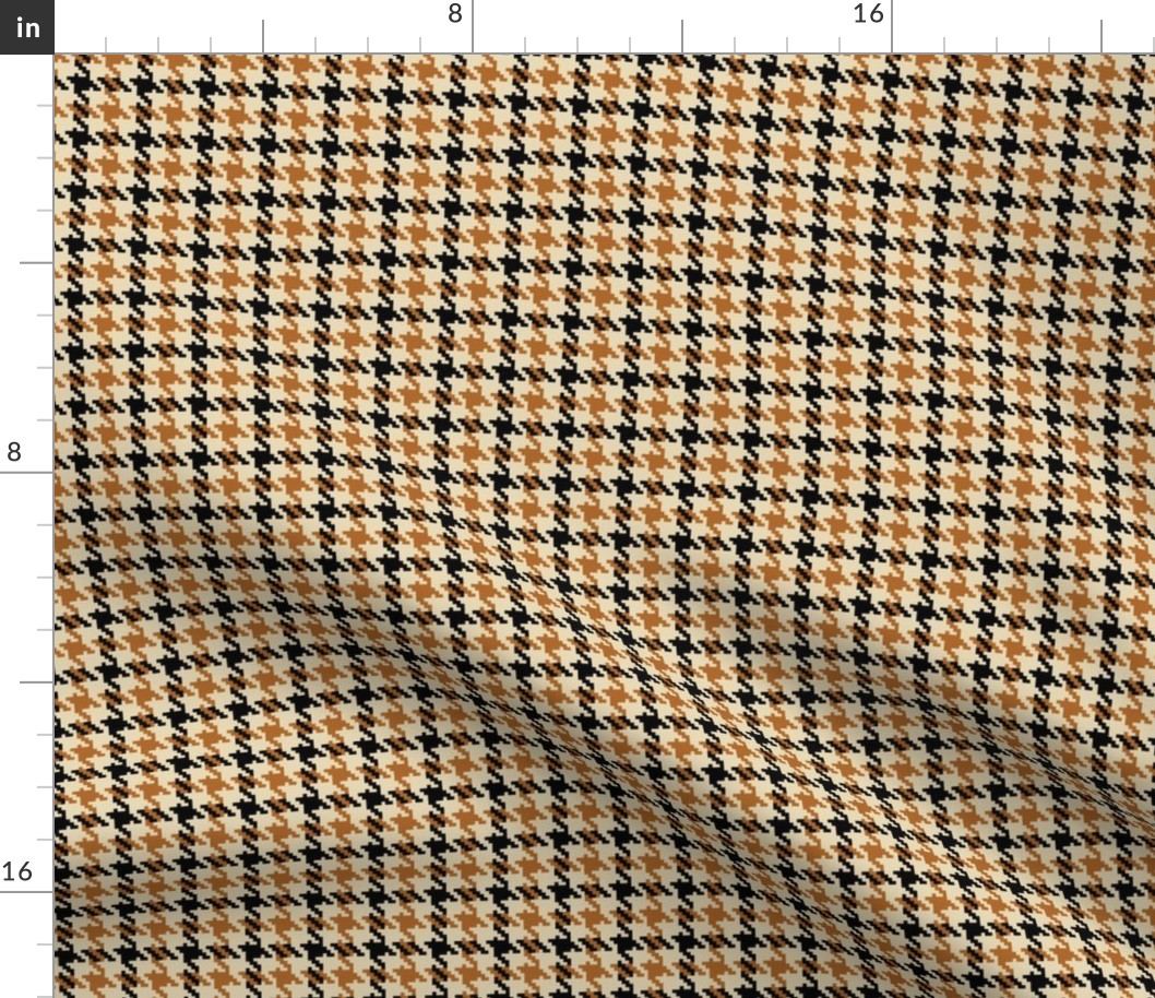 houndstooth beige and brown