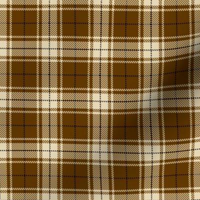 tartan brown and beige